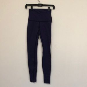 Lululemon multi color Wunder under HR textured legging sz 4 30” inseam